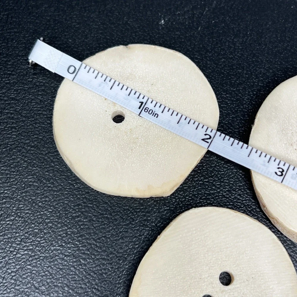 Antler Button Whitetail Large Buttons Elk Antler Buttons Craft Taxidermy Lot 3